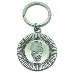 Skull Icon Metal Key Chain