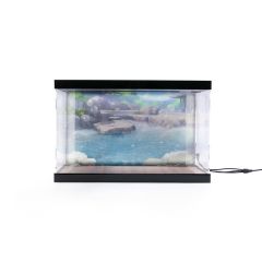 Azur Lane Acrylic Display Case with Lighting for figure Kashino Hot Springs Relaxation