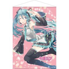 Hatsune Miku Wallscroll Pink Glitter Miku 50 x 70 cm