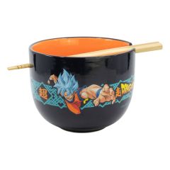 Dragon Ball Ramen Bowl with Chopsticks Letters 