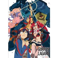 Gurren Lagann Group Collage Wallscroll