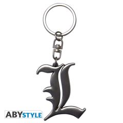 L Symbol 3D emblem key chain