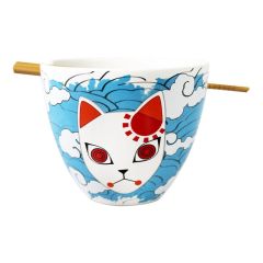 Demon Slayer Ramen Bowl with Chopsticks Tanjiro Mask 473 ml