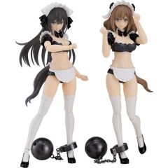 Guilty Princess Plastic Model Kit PLAMAX GP-07 Underwear Body Girl Ran & Jelly: Maid Ver. Set 16 cm