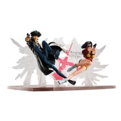 Cowboy Bebop PVC Statues 1/8 Spike Spiegel & Faye Valentine 1st GIG 20 cm