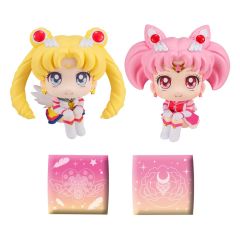 Sailor Moon Cosmos The Movie Look Look Up PVC Statues Eternal Sailor Moon & Eternal Sailor Chibi Moon LTD Ver. 11 cm