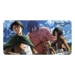 Attack on Titan XXL Mousepad Eren, Mikasa, Armin, Levi