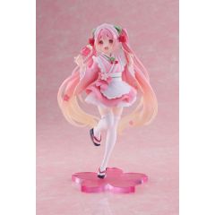 Hatsune Miku PVC Statue Newley Written Sakura Miku Japanese Cafe Ver. 18 cm