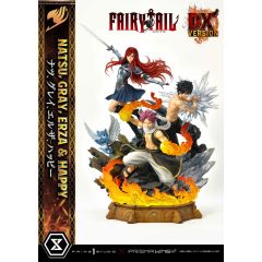 Fairy Tail PVC Statue 1/6 Natsu, Gray, Erza, Happy Deluxe Version 57 cm