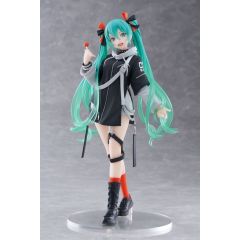 Hatsune Miku Wonderland PVC Statue Fashion Punk Ver. 18 cm